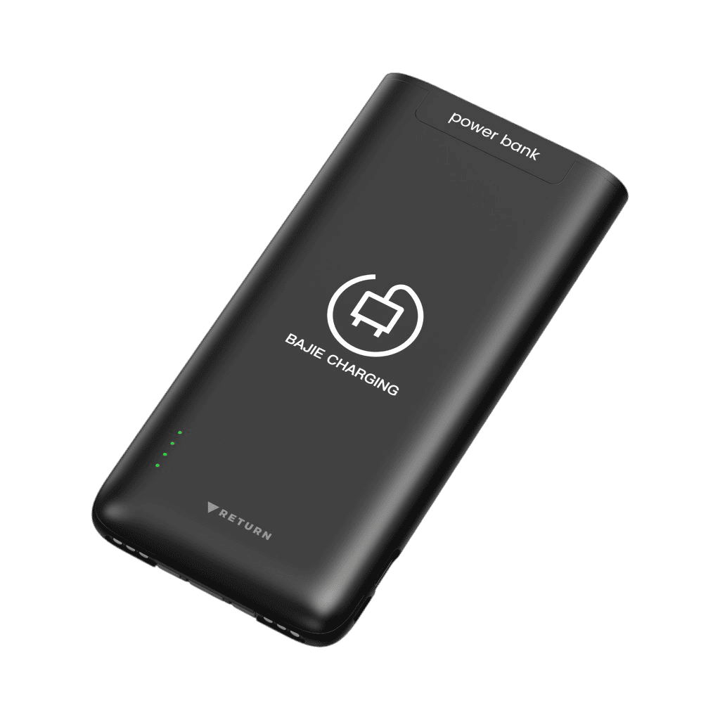 Powerbank 6000mAh mit USB-C Lightning Micro-USB Kabel