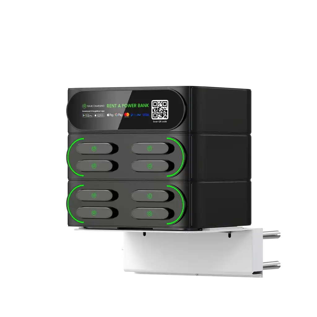 Wandhalterung für Powerbank Station platzsparend